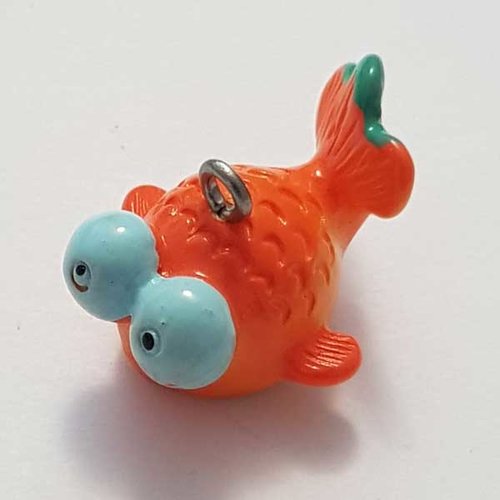 Breloque poisson n°17 orange