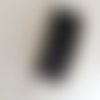 Cordon fil coton ciré noir 1 mm