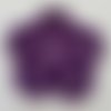 Fleur au crochet 90 mm violet