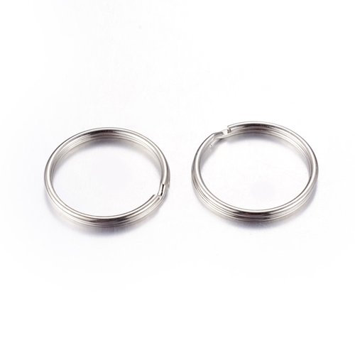 10 anneaux porte clés forme rond 30 mm n°02