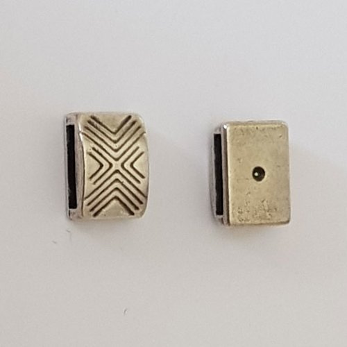 Passant 10 mm en zamak n°80 plaqué argent