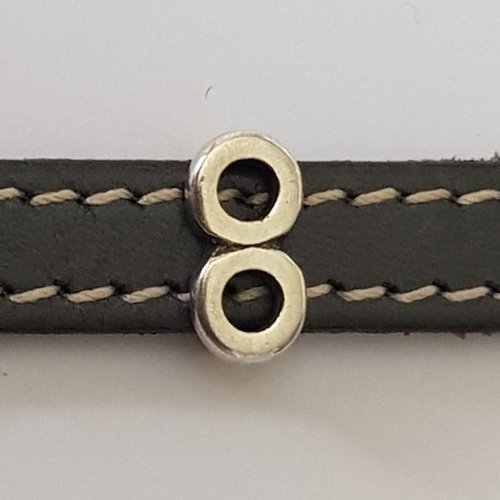 Passant 10 mm en zamak n°84 plaqué argent