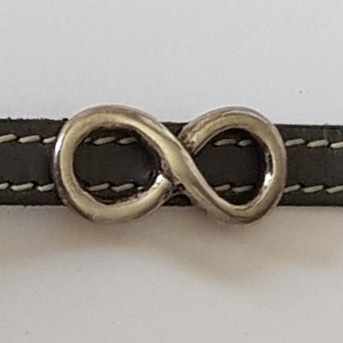 Passant 10 mm en zamak n°88 plaqué argent