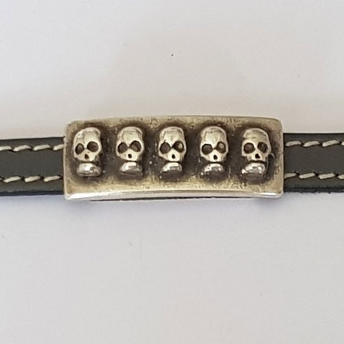 Passant 10 mm en zamak n°91 plaqué argent