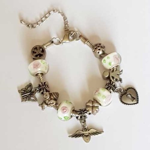 Bracelet n°01 mousqueton serpent européen 18 cm