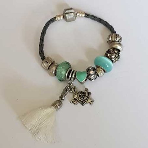 Bracelet n°02 clip européen 16 cm tressé