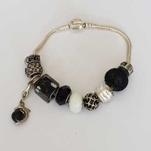Bracelet n°06 clip serpent européen 20 cm fermoir clip