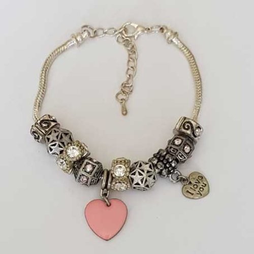 Bracelet n°05 mousqueton serpent européen 20 cm