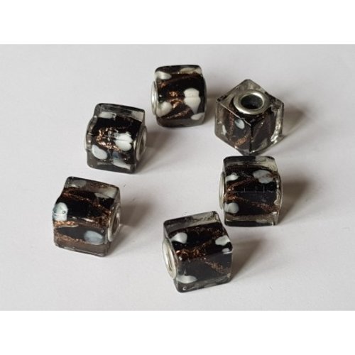 Perle n°0573 lot de 5 pièces européen style pandora grand trou