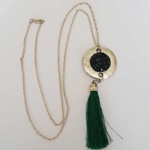 Collier n°03 chaine argent 76 cm