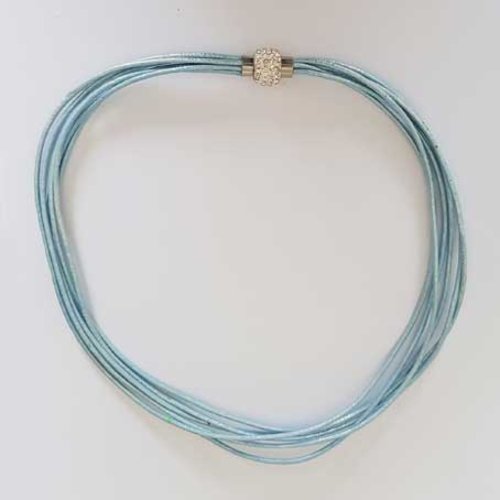 Collier n°04 cuir 48 cm fermoir aimanté ou bracelet double