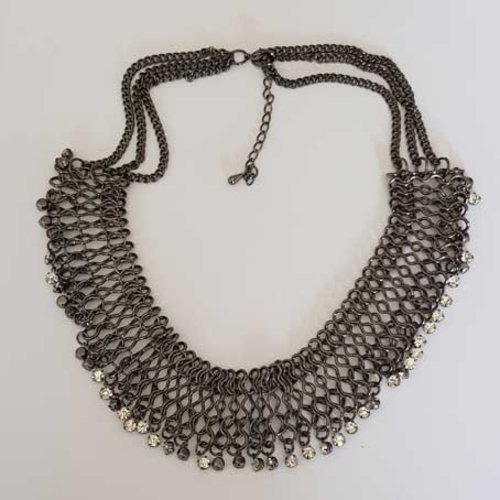 Collier n°12 chaine noir 46 cm