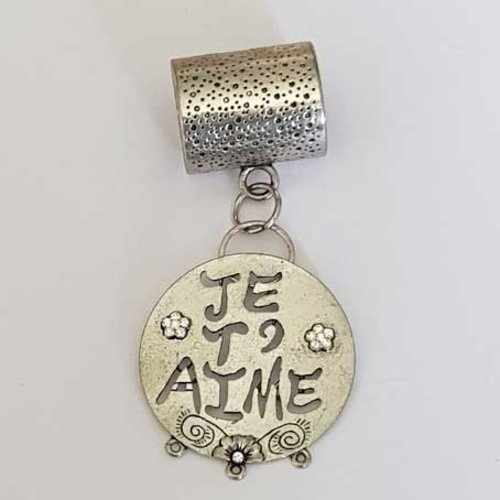 Passant  echarpe n°02 pendentif 45 mm