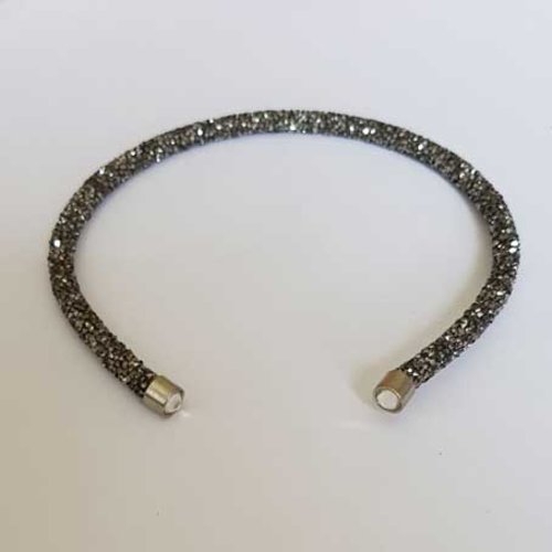 Collier n°18 collier ras de cou rigide strassé n°01