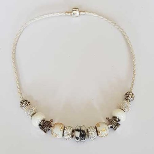 Collier n°02 clip européen 41 cm tressé