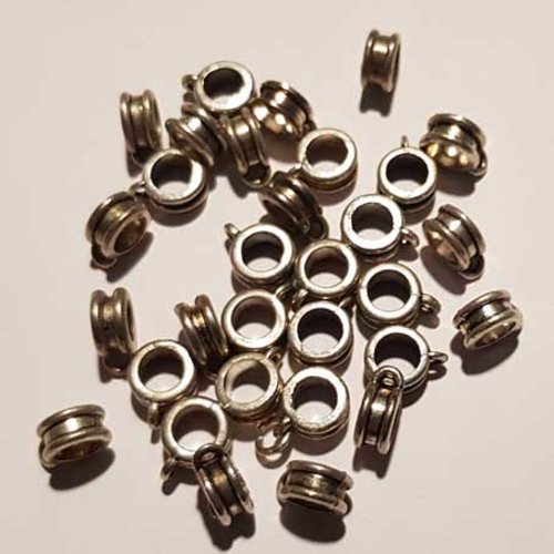 Lot de 32 bélières n°01 argent