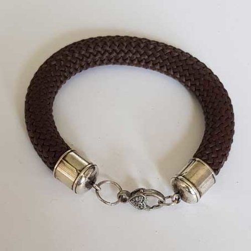 Bracelet n°03 corde escalade 21 cm fermoir mousqueton