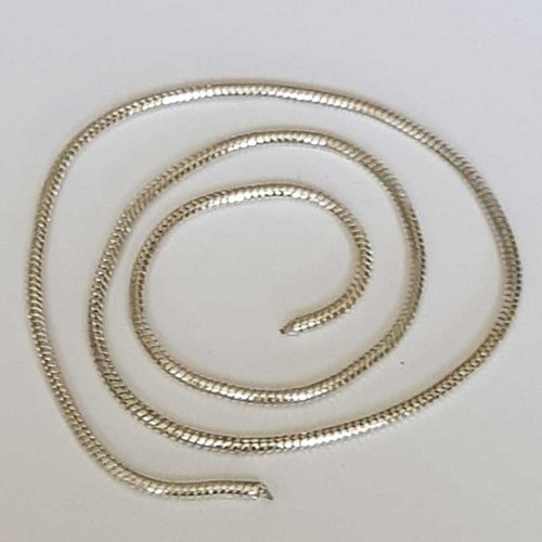 Chaine collier serpent européen 50 cm argent n°01 collier style pandora