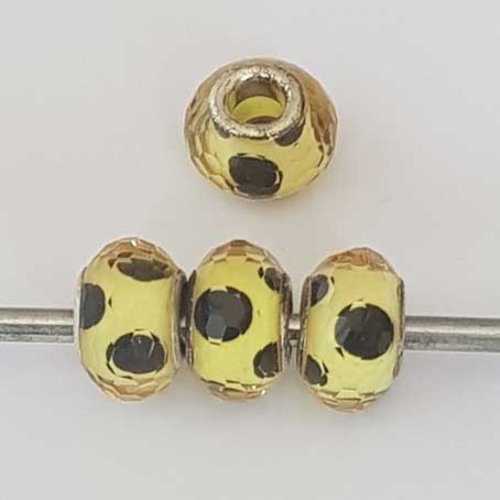 Perle n°1030 compatible style pandora grand trou pour maille serpent