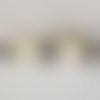 Perle n°1052 lot 2 pièces compatible style pandora grand trou ronde en verre