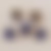 Perle n°1056 sac strass bleu compatible style pandora grand trou