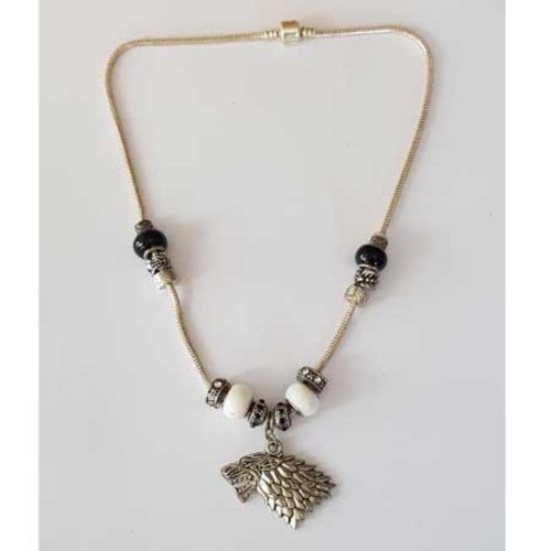 Collier n°11 clip serpent européen 49 cm fermoir clip lisse collier style pandora