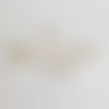 Lot n°022 x 2 paires support boucle d'oreille hameçon argent peace and love