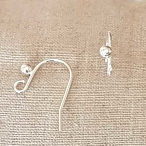 Support boucle d'oreille n°15-02 hameçon argent