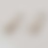 Support boucle d'oreille dormeuse n°120 x 1 paire argent