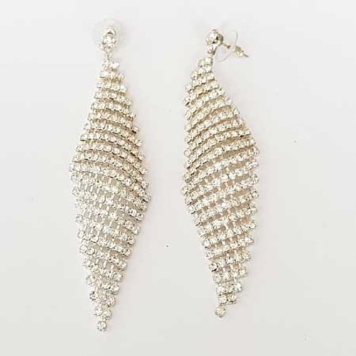 Support boucle d'oreille puce n°113 x 1 paire strass