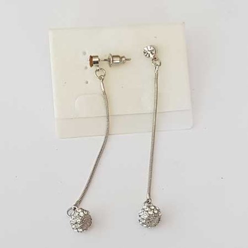 Support boucle d'oreille puce n°114 x 1 paire strass