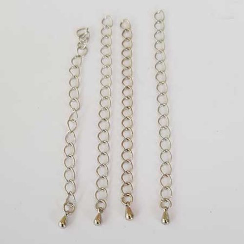 Chaîne d'extension 70 mm argent vieilli n°12