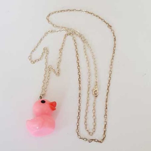 Lot n°115 collier chaine 70 cm argent canard grand modèle