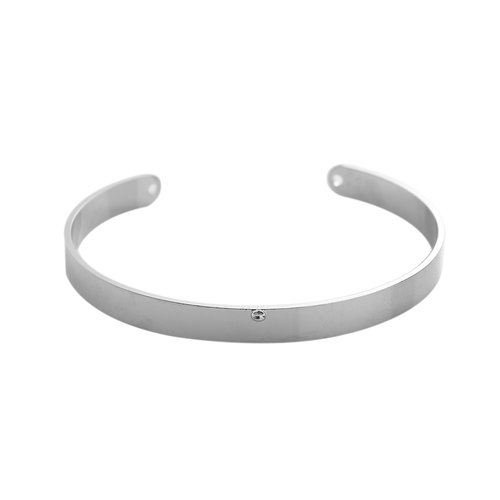 Lot n°124 1 bracelet manchette jonc semi-ouvert