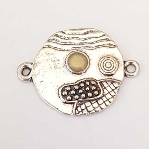Lot n°137 1 breloque ronde 37 mm argent intercalaire