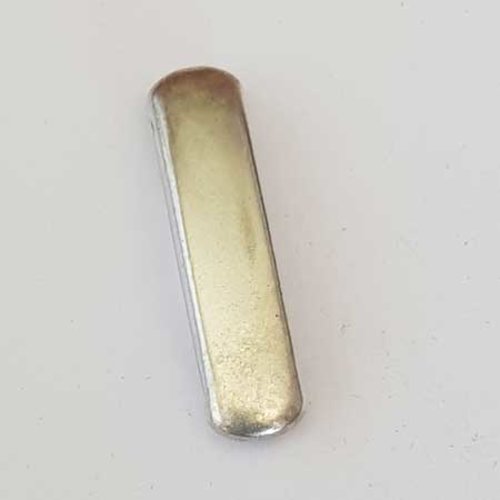 Lot n°165 1 breloque perle passant 39 mm argent pour cuir ou tissus