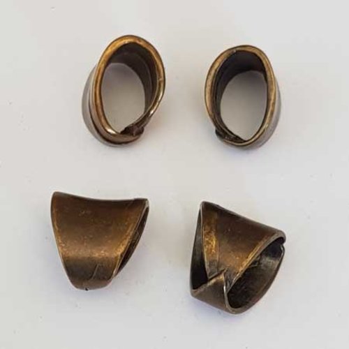Lot n°166 1 breloque perle passant 39 mm argent pour cuir ou tissus