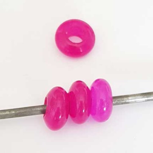 4 perles n°1129-02 compatible européen style pandora fushia multi pour maille serpent