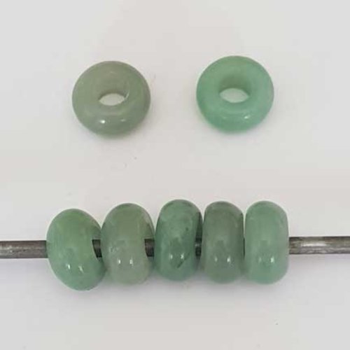 Perle n°1129-06 compatible européen style pandora vert pour maille serpent