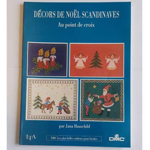 Magasine décors de noel scandinaves au point de croix edition lta 52 pages brochés