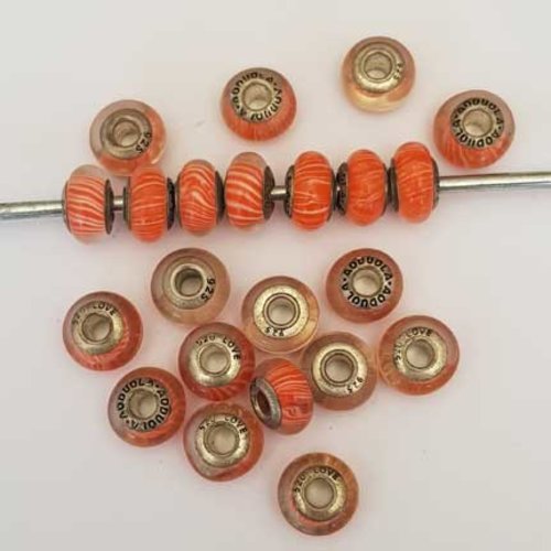 Perle n°1130-02 compatible européen style pandora pour maille serpent