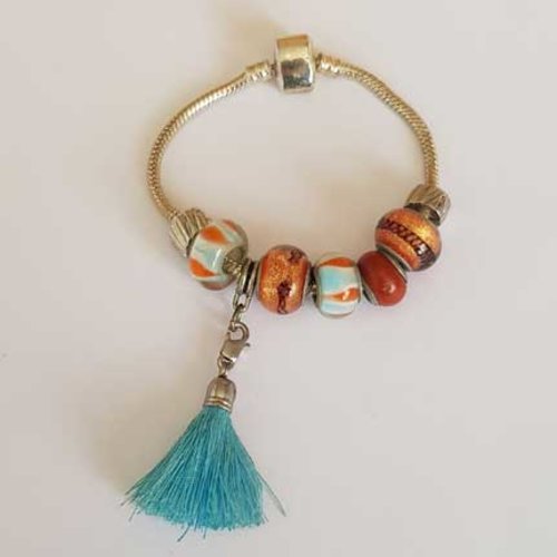 Bracelet n°06 aimanté serpent européen 18 cm fermoir aimanté