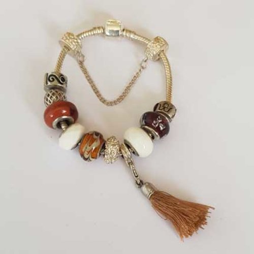 Bracelet n°10 clip serpent européen 18 cm