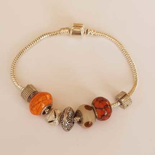Bracelet n°11 clip serpent européen 20 cm
