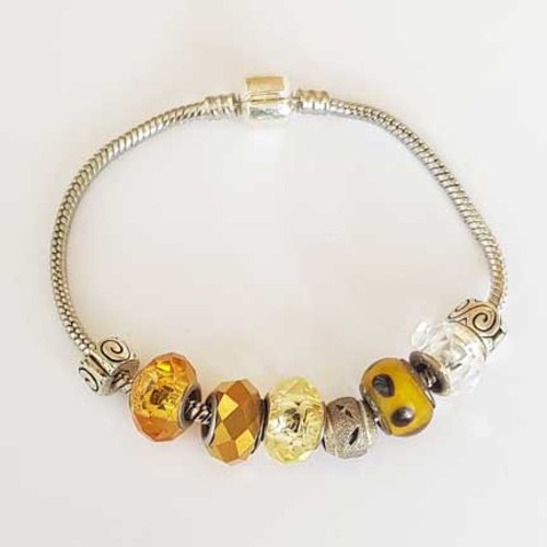 Bracelet n°12 clip serpent européen 21 cm