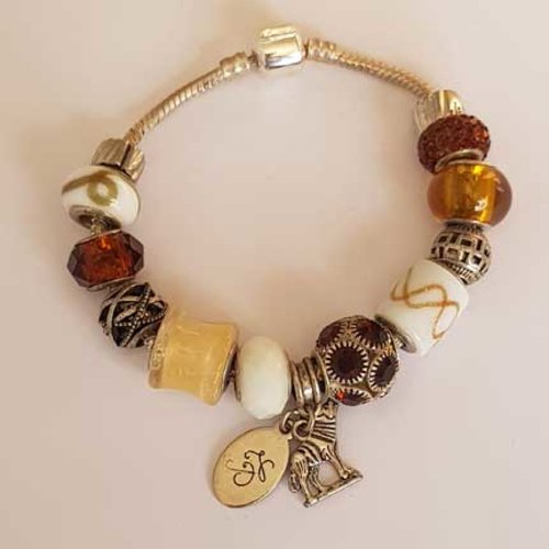 Bracelet n°13 clip serpent européen 20 cm