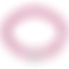 Collier tressé 40cm n°10 fuchsia