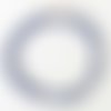 Collier cuir lisse 50 cm n°01 bleu