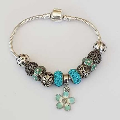 Bracelet n°14 clip serpent européen 19 cm