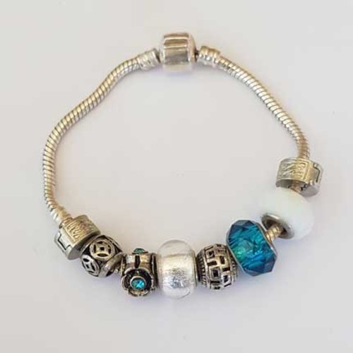 Bracelet n°15 clip serpent européen 19 cm